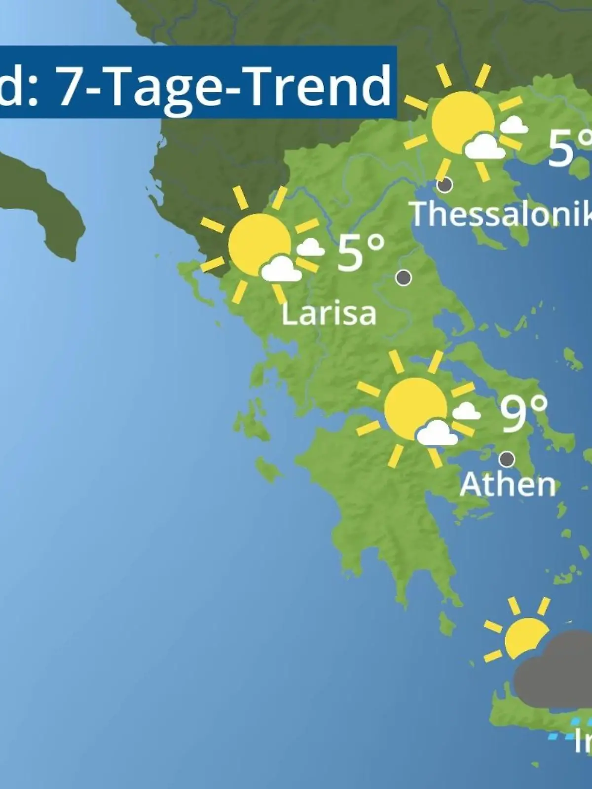 Bild zu: "Griechenland: Wie wird das Wetter?"