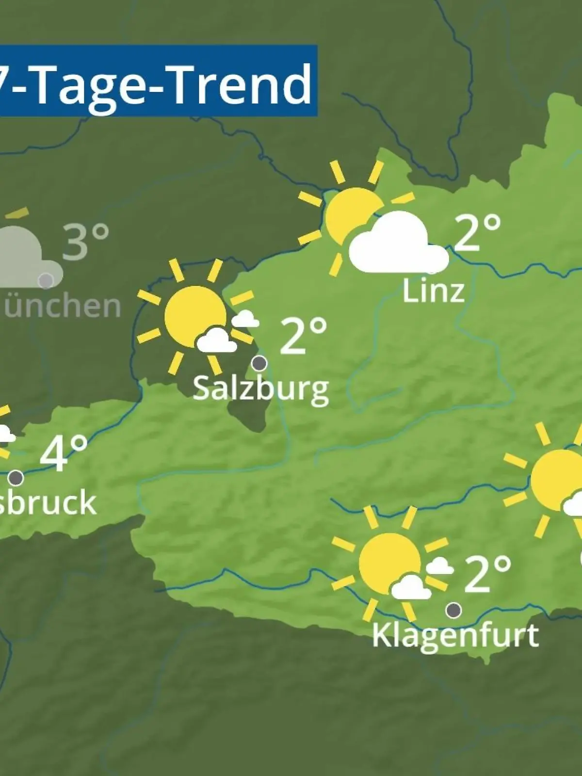 Bild zu: "Österreich: Wie wird das Wetter?"
