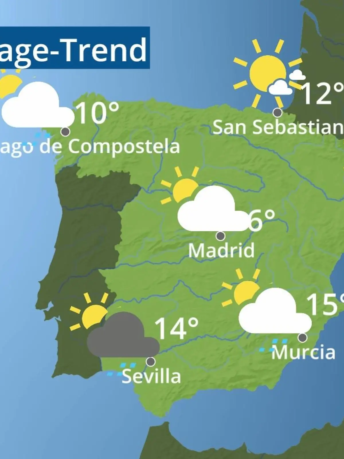 Bild zu: "Spanien: Wie wird das Wetter?"