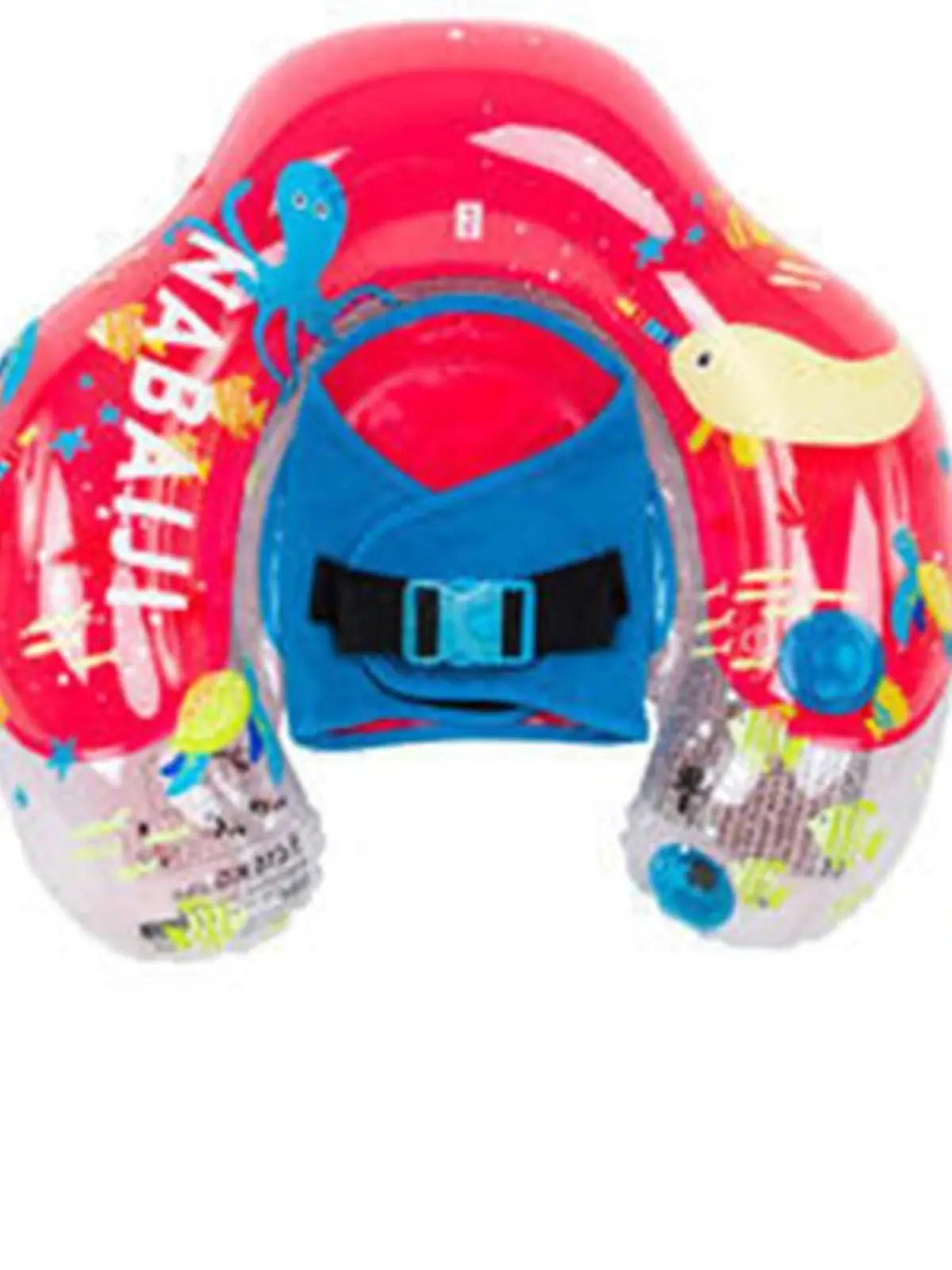Decathlon informiert über den Rückruf von aufblasbaren Schwimmringen mit Hängesitz der Marke Nabaiji.