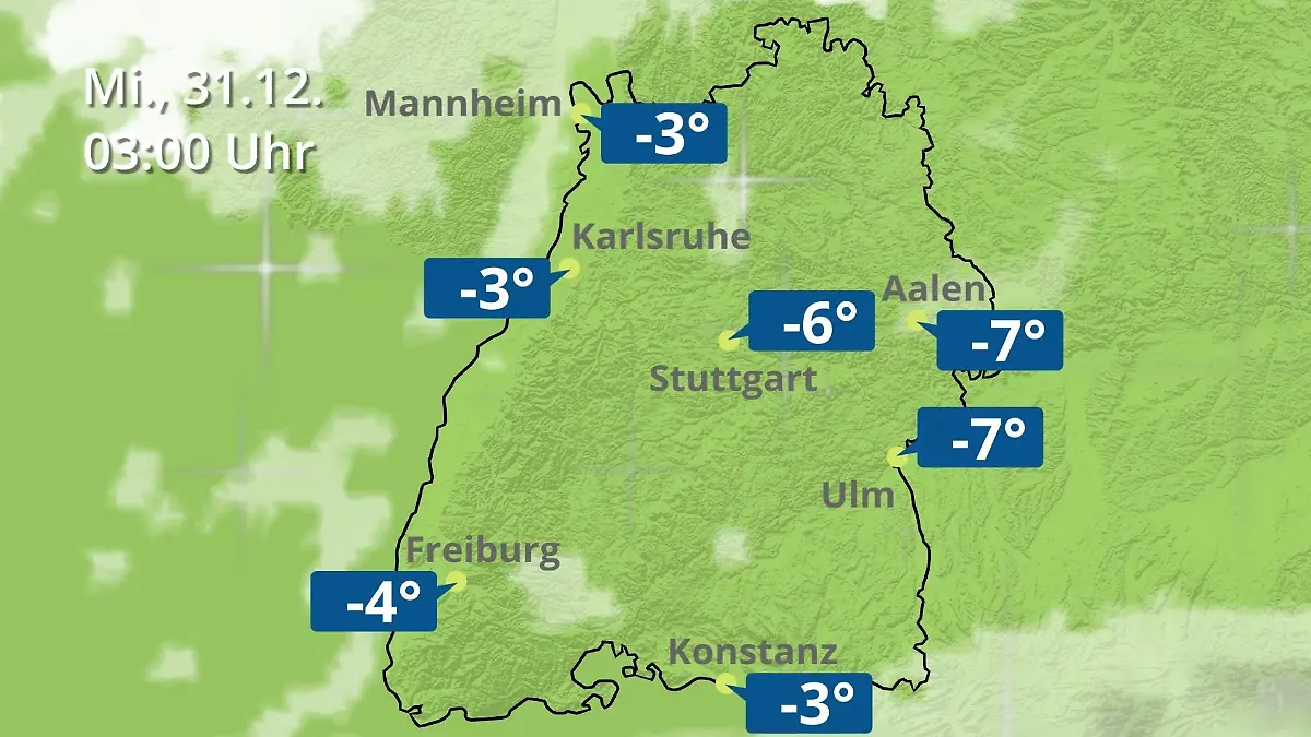 Baden-Württemberg: Wie wird das Wetter? Regen- und Wolkenfilm für Stuttgart, Mannheim und Karlsruhe