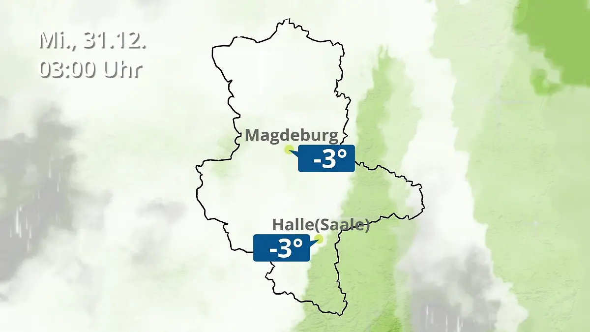 Sachsen-Anhalt: Wie wird das Wetter? Regen und Wolkenfilm für Halle und Magdeburg