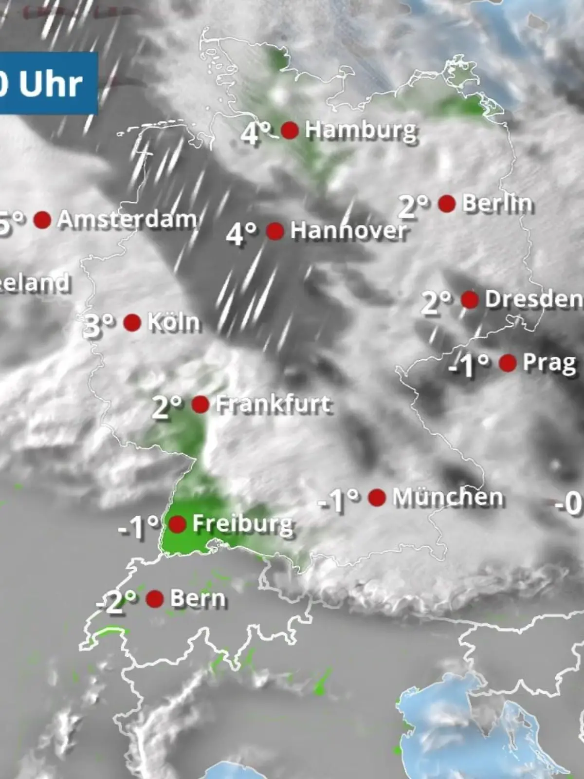 Bild zu: "Die Sonne ist weg - Wolken, Regen und Schnee ziehen auf"
