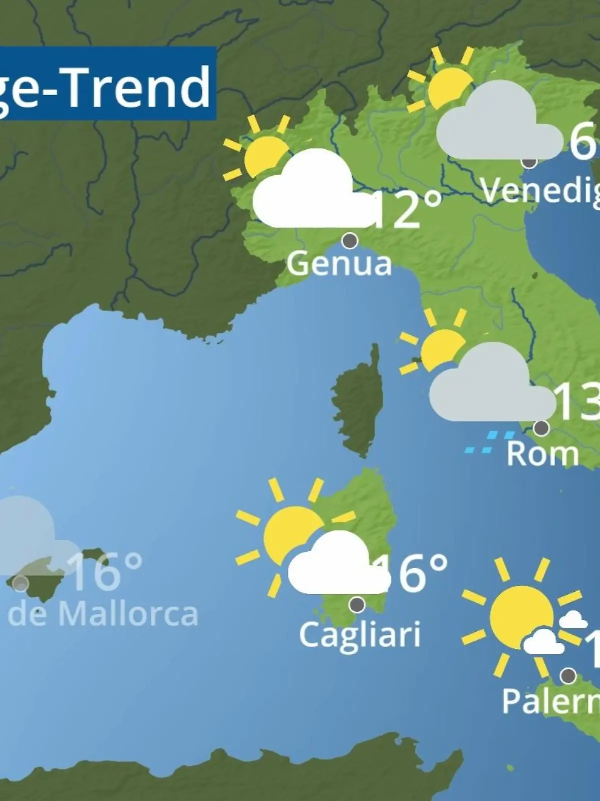 Bild zu: "Italien: Wie wird das Wetter?"