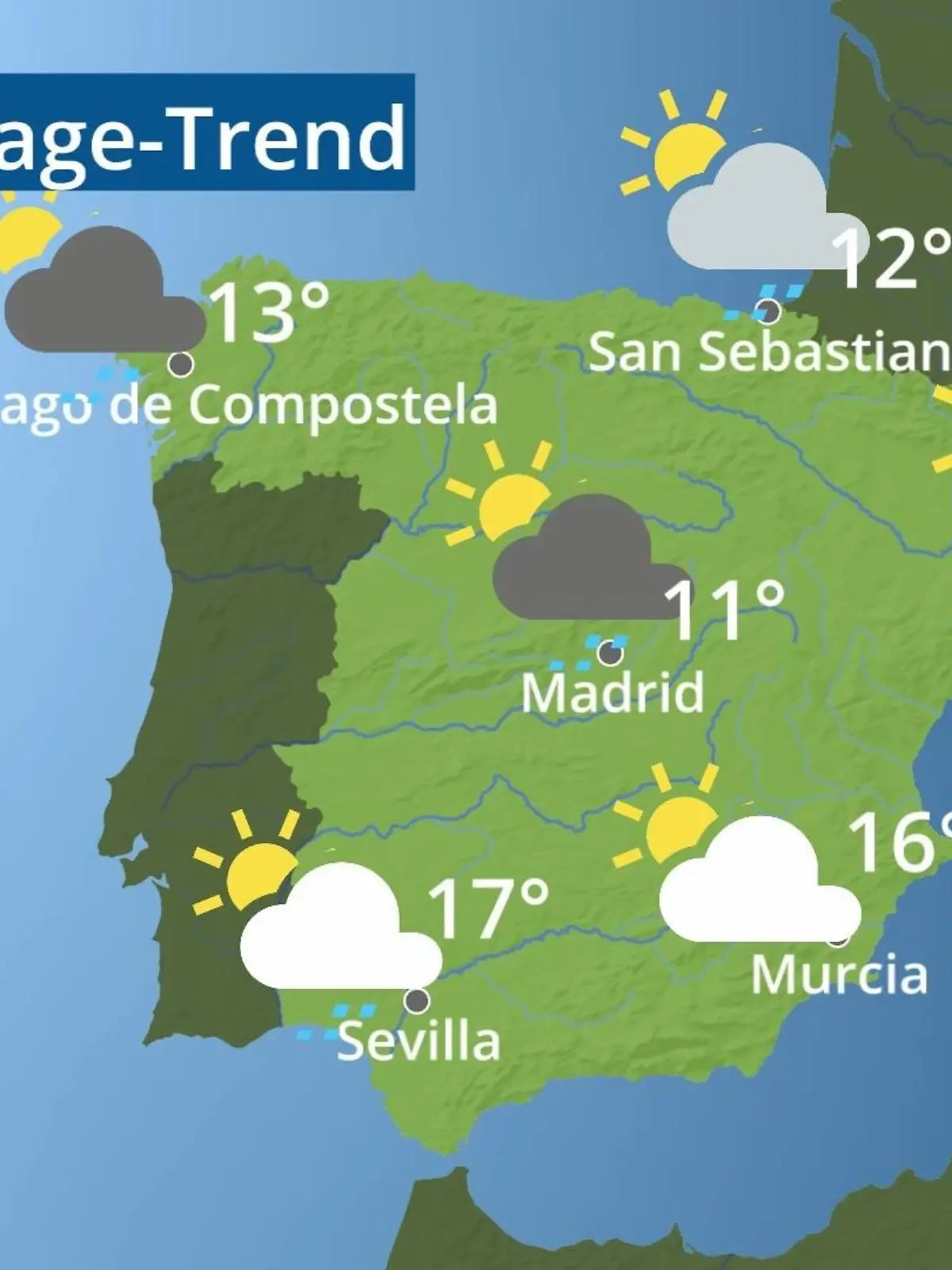 Bild zu: "Spanien: Wie wird das Wetter?"