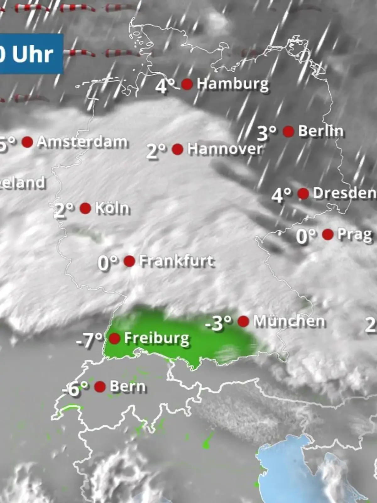 Bild zu: "Mit vielen Wolken, Regen, Schnee und Wind ins Neue Jahr"