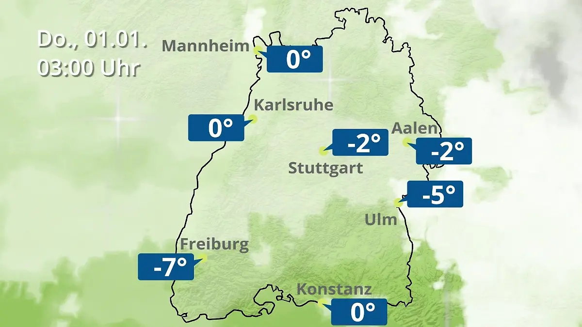 Baden-Württemberg: Wie wird das Wetter? Regen- und Wolkenfilm für Stuttgart, Mannheim und Karlsruhe