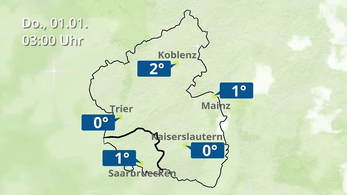 Rheinland-Pfalz, Saarland: Wie wird das Wetter? Regen- und Wolkenfilm für Mainz, Koblenz und Trier