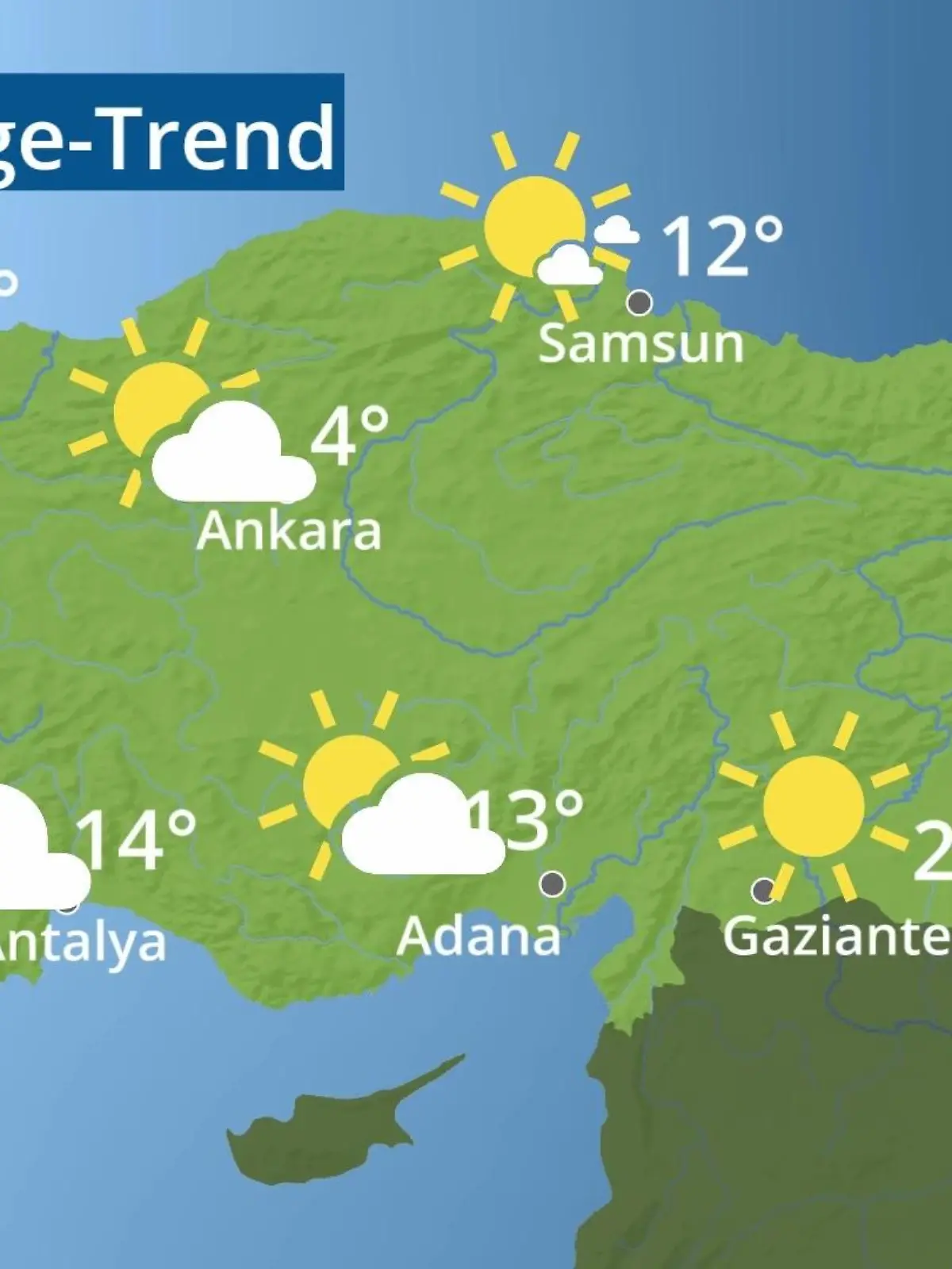 Bild zu: "Türkei: Wie wird das Wetter?"