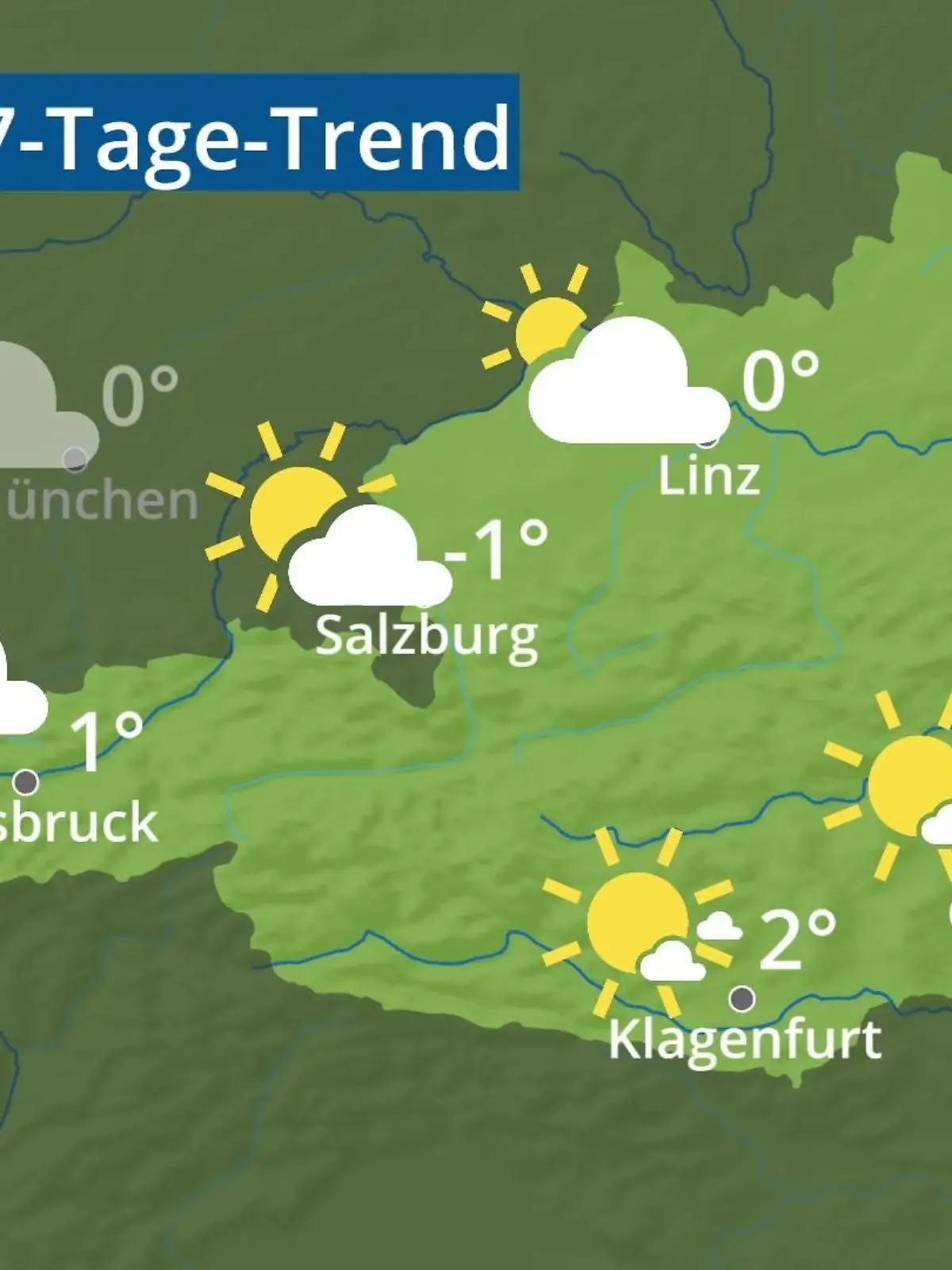 Bild zu: "Österreich: Wie wird das Wetter?"