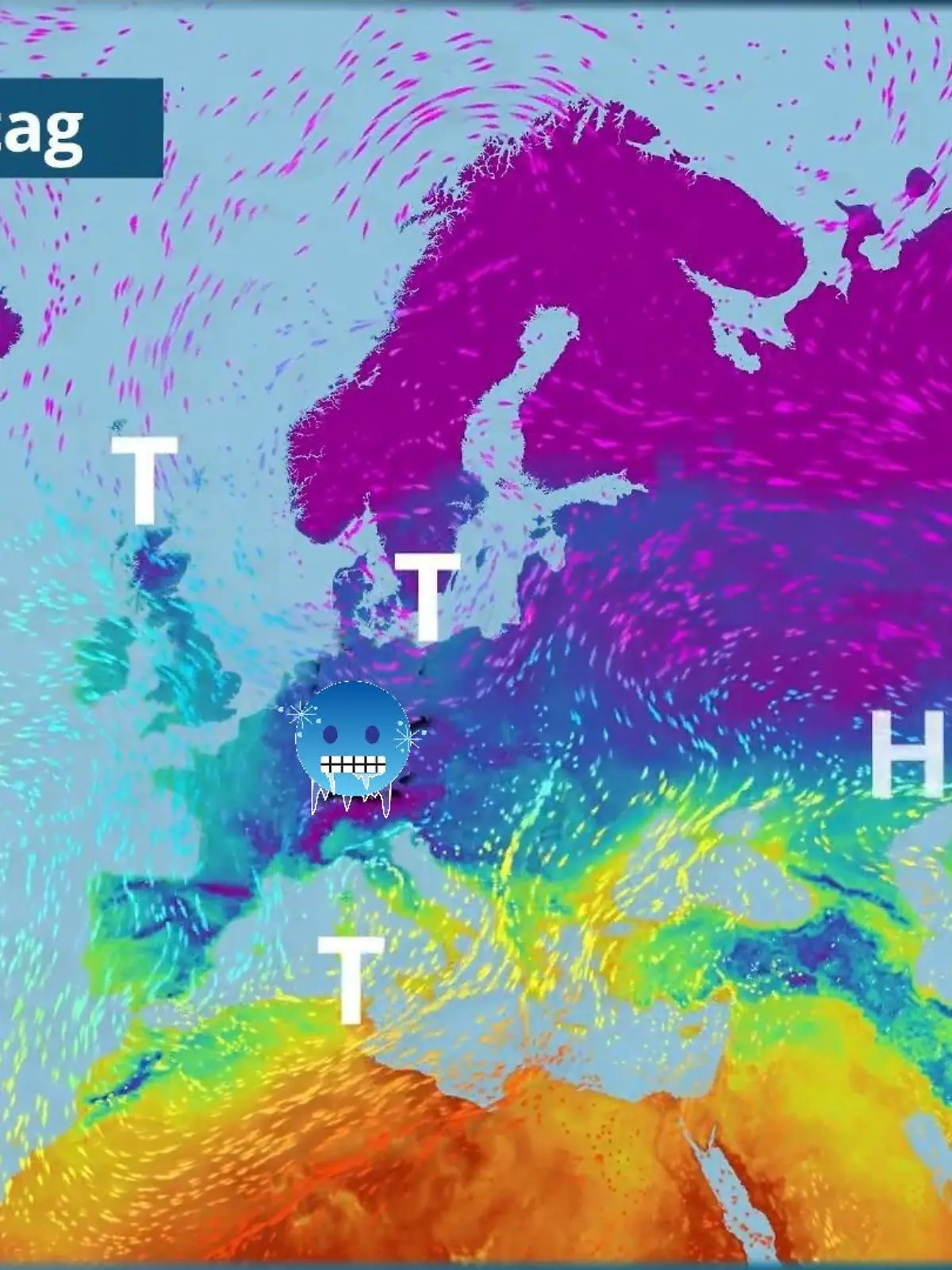 Bild zu: "Polarluft nistet sich ein - es wird eisig und eisiger"