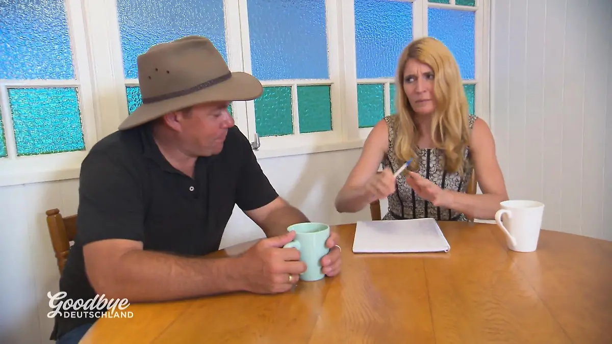 Krisengespräch bei Brad und Tine Fehlstart in Australien
