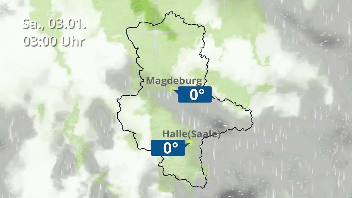 Sachsen-Anhalt: Wie wird das Wetter? Regen und Wolkenfilm für Halle und Magdeburg