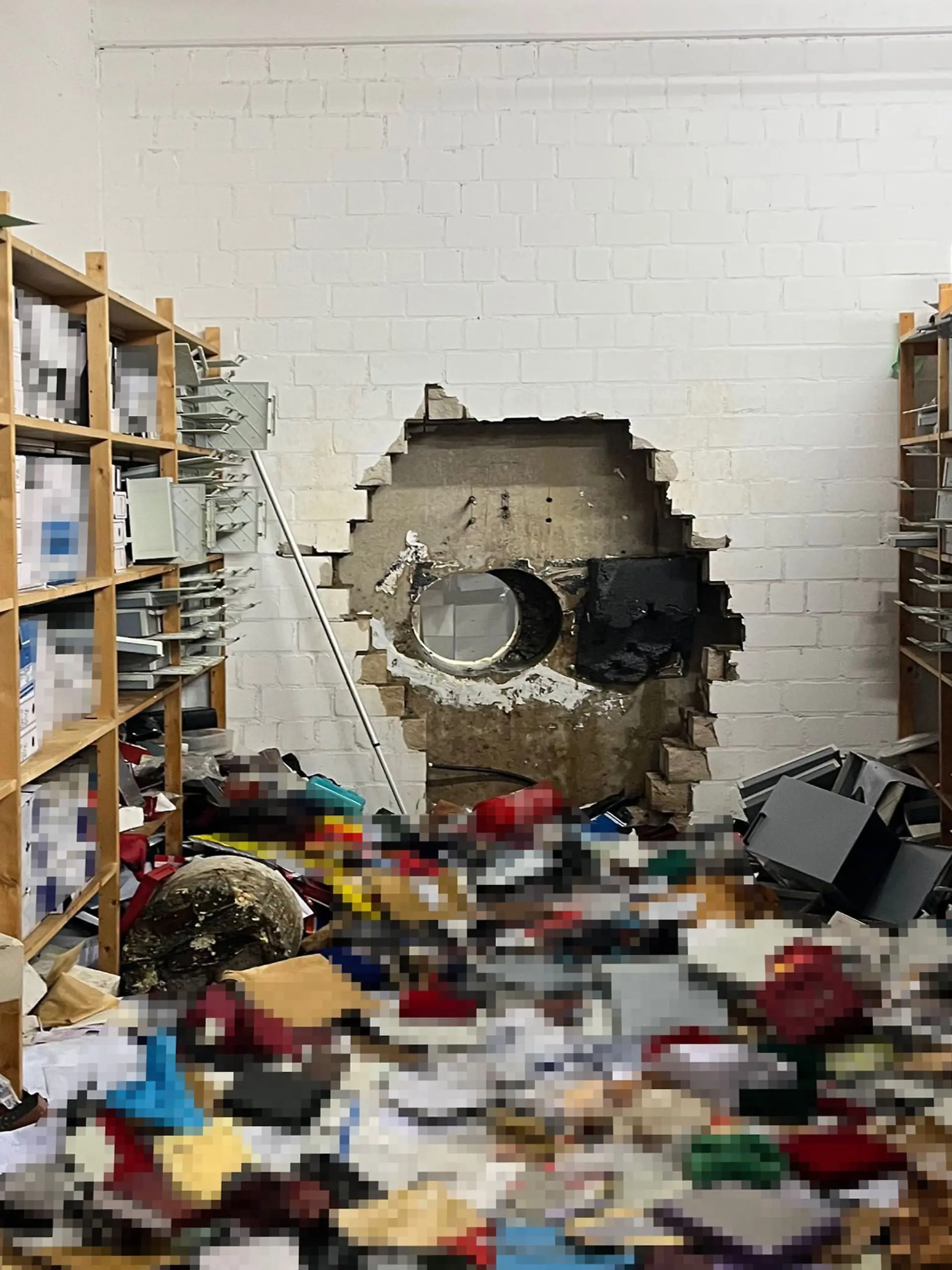 90 Prozent der Schließfächer wurden aufgebrochen.