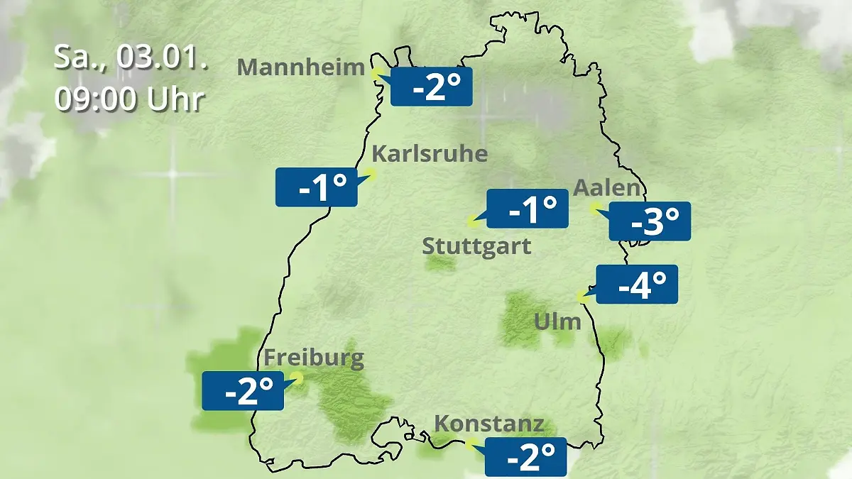 Baden-Württemberg: Wie wird das Wetter? Regen- und Wolkenfilm für Stuttgart, Mannheim und Karlsruhe