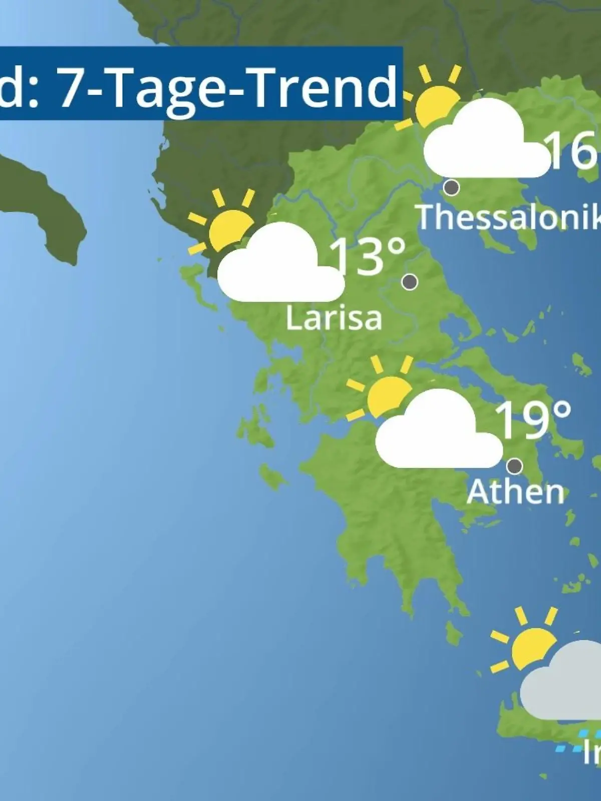 Bild zu: "Griechenland: Wie wird das Wetter?"