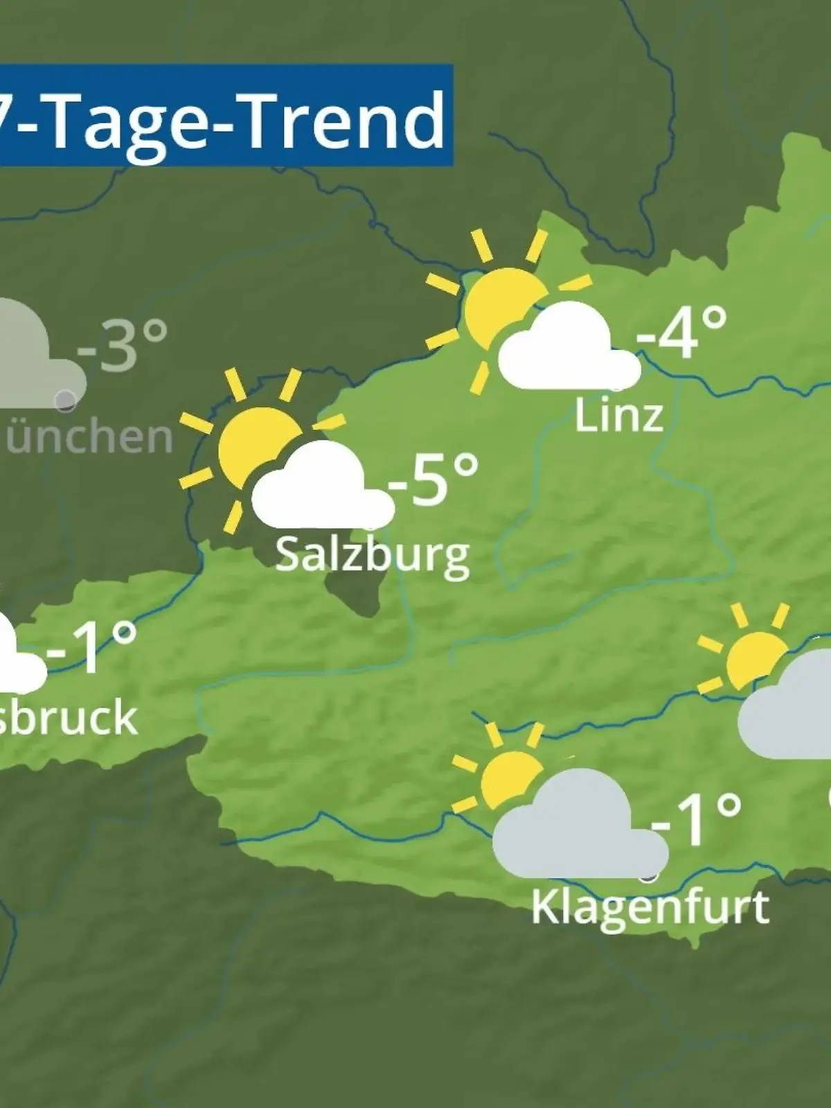 Bild zu: "Österreich: Wie wird das Wetter?"