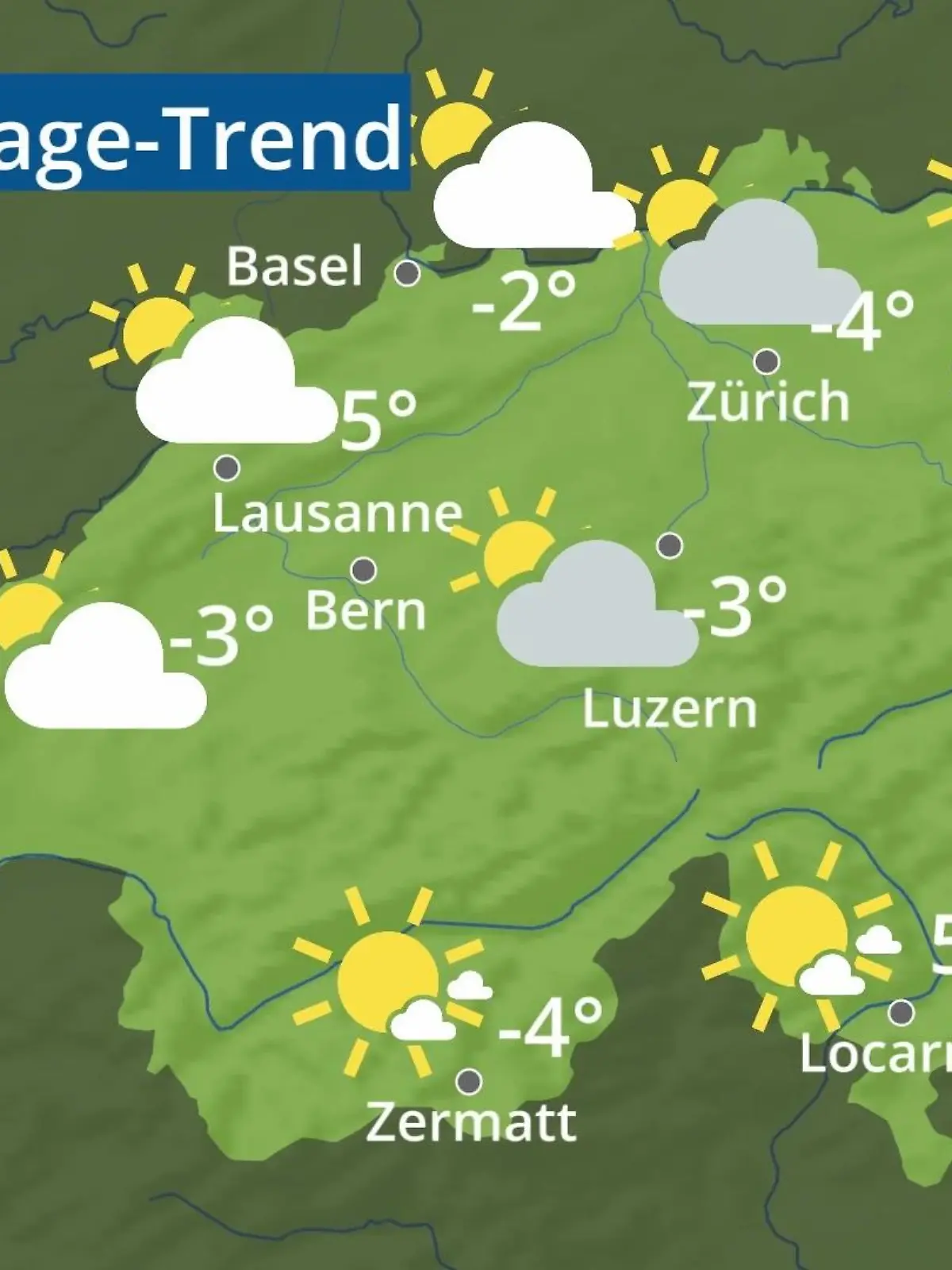 Bild zu: "Schweiz: Wie wird das Wetter?"