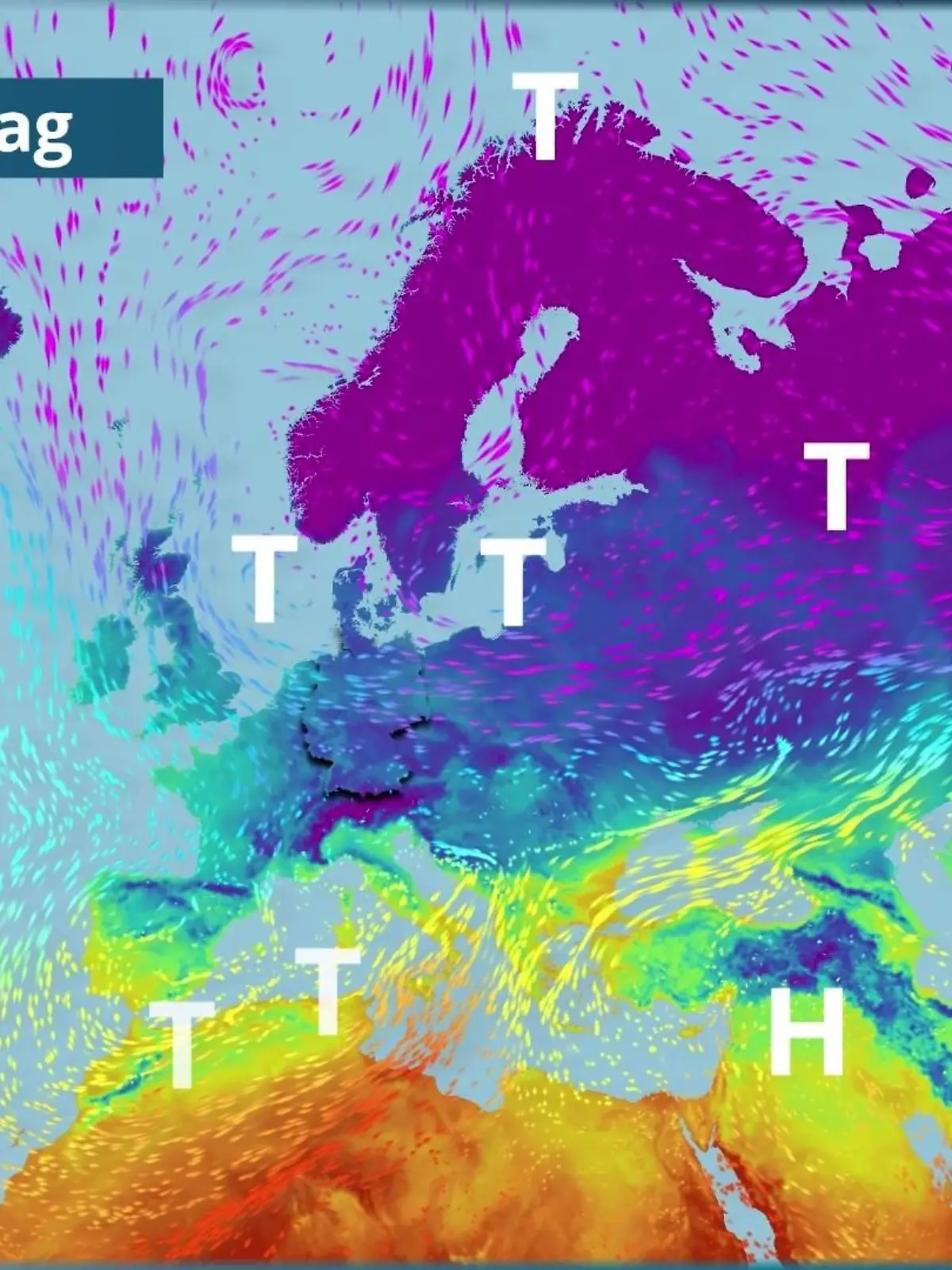 Bild zu: "Kaltluft setzt sich richtig fest über uns"
