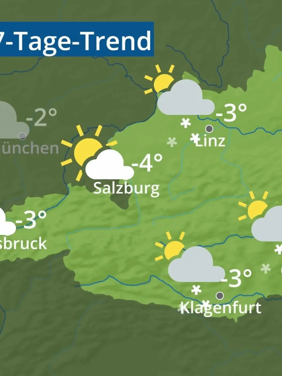 Bild zu: "Österreich: Wie wird das Wetter?"