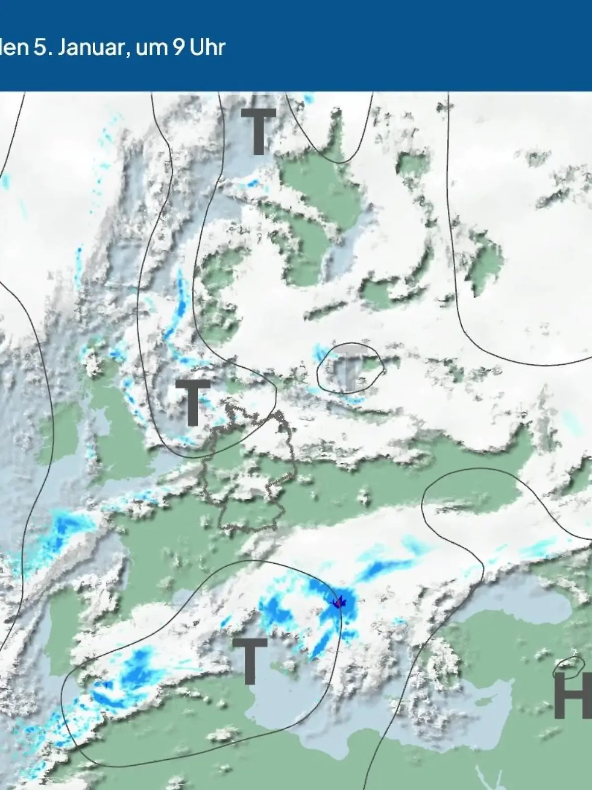 Bild zu: "Die Wetterlage der kommenden 5 Tage"