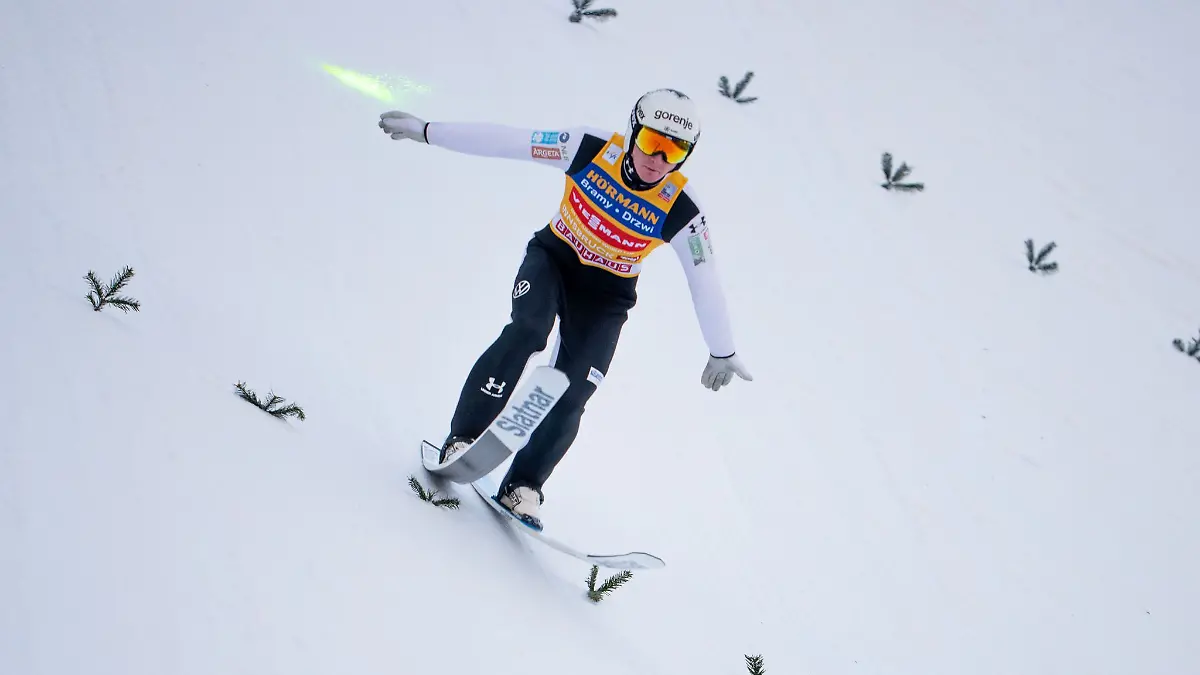 Domen Prevc war in der Qualifikation nicht so stark wie zuletzt.