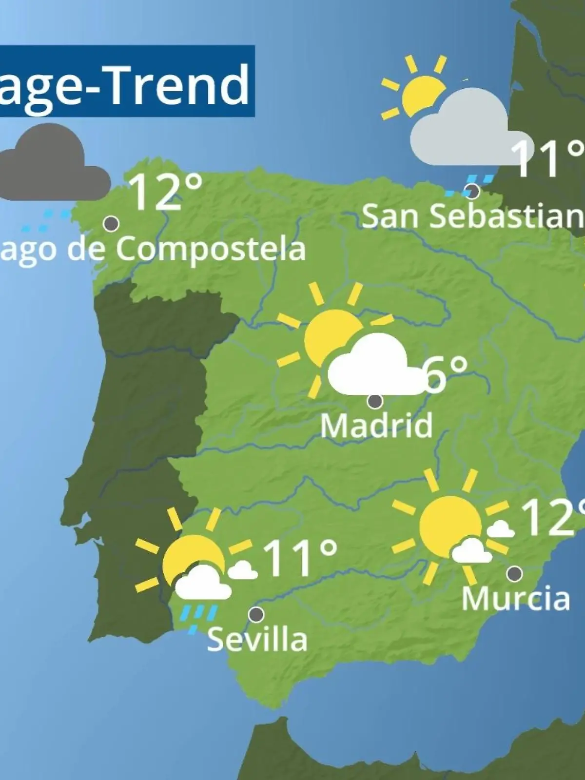 Bild zu: "Spanien: Wie wird das Wetter?"