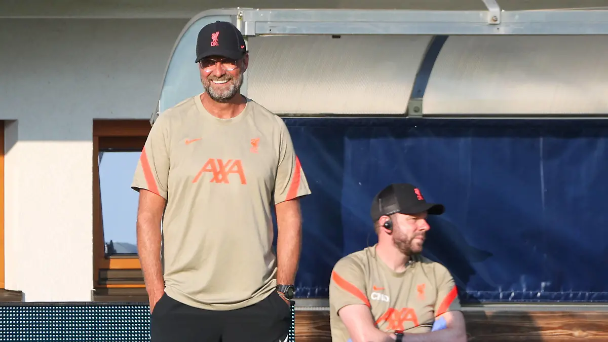 Fussball - Testspiel - 1. FSV Mainz 05 - FC Liverpool - 23.07.21 Jürgen Klopp FCL, *** Football test match 1 FSV Mainz 05 FC Liverpool 23 07 21 Jürgen Klopp FCL ,