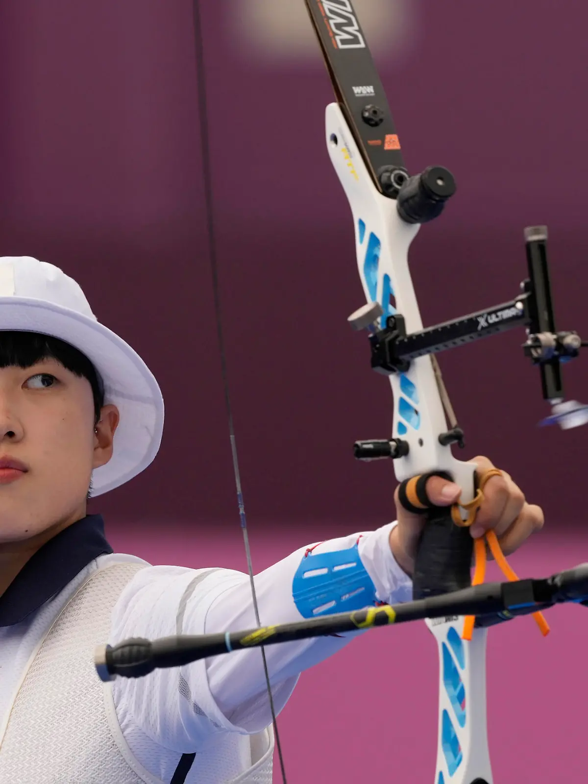 Südkoreas An San hat in Tokio schon zwei Goldmedaillen gewonnen.