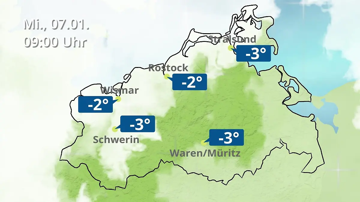 Mecklenburg-Vorpommern: Wie wird das Wetter? Regen- und Wolkenfilm für Rostock, Rügen und die Ostseeküste
