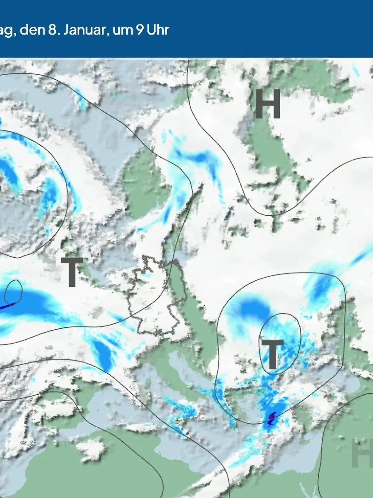 Bild zu: "Die Wetterlage der kommenden 5 Tage"