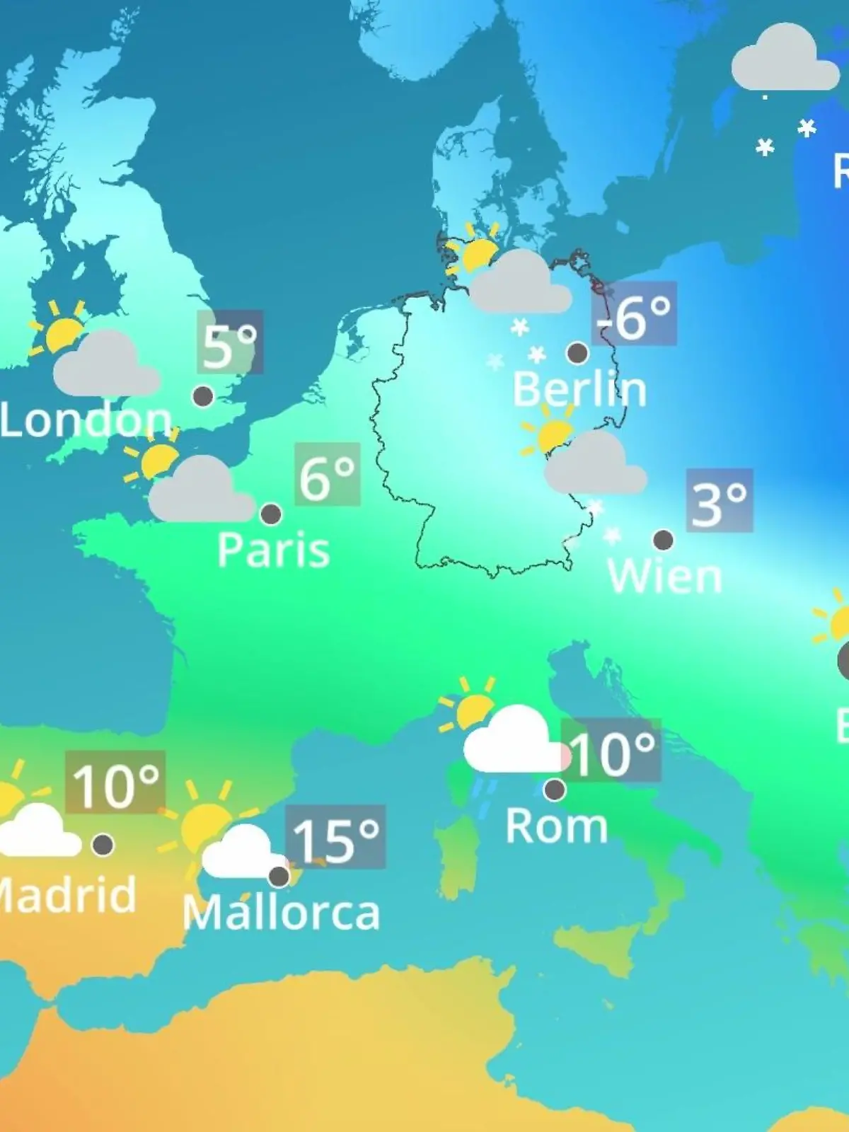 Bild zu: "Europa: Wie wird das Wetter?"