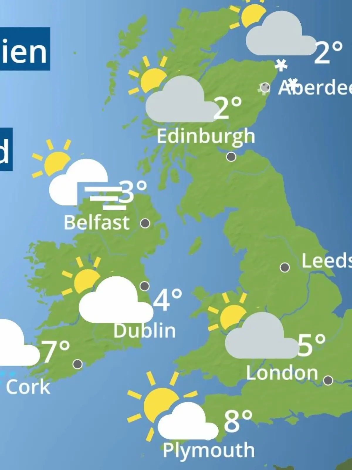 Bild zu: "England, Schottland, Wales: Wie wird das Wetter?"