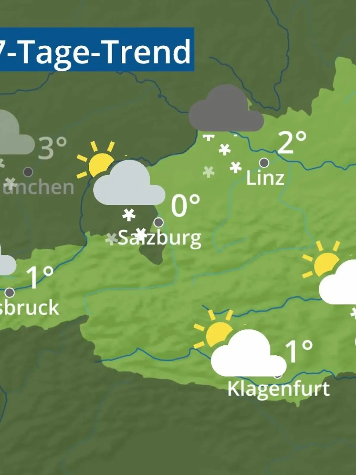 Bild zu: "Österreich: Wie wird das Wetter?"