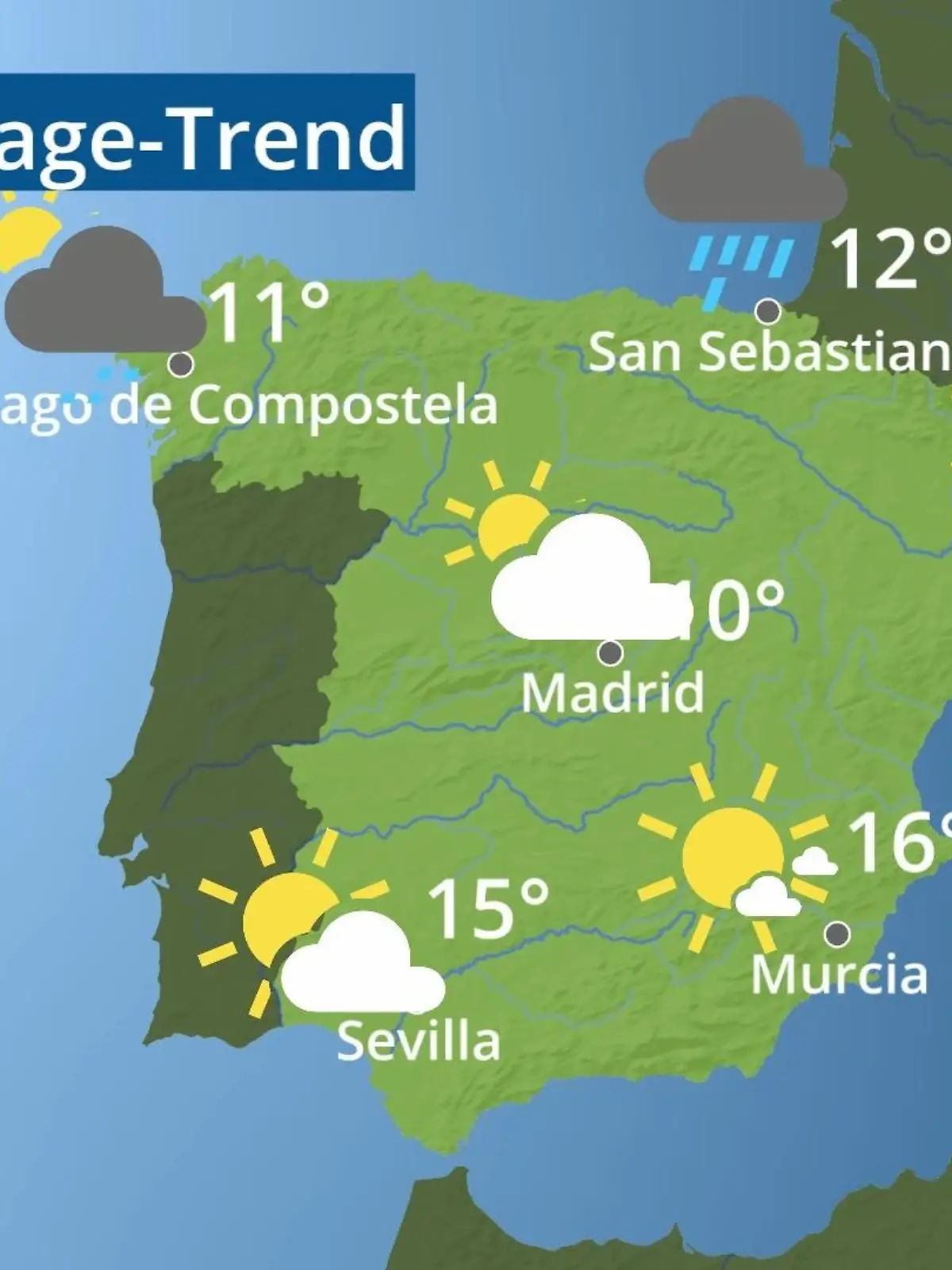 Bild zu: "Spanien: Wie wird das Wetter?"