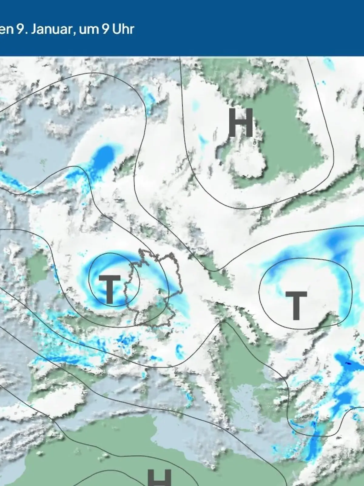 Bild zu: "Die Wetterlage der kommenden 5 Tage"