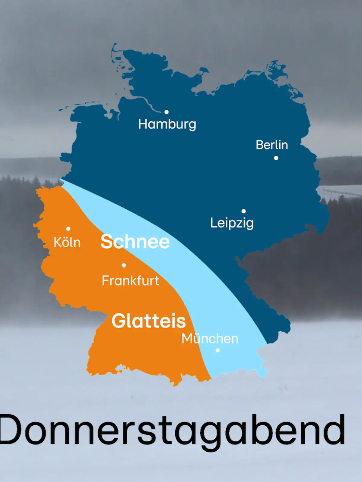 Bild zu: "Elli kommt! Mit Schneebombe, Blitzeis und Sturm ins Wochenende"