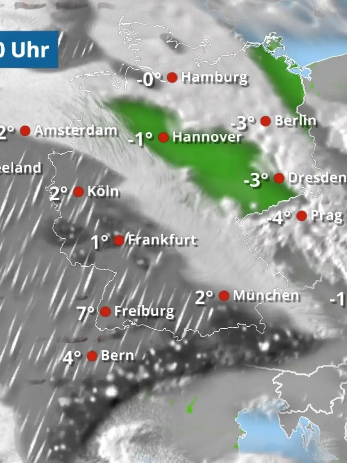 Bild zu: "So zieht Wintersturm Elli über Deutschland"