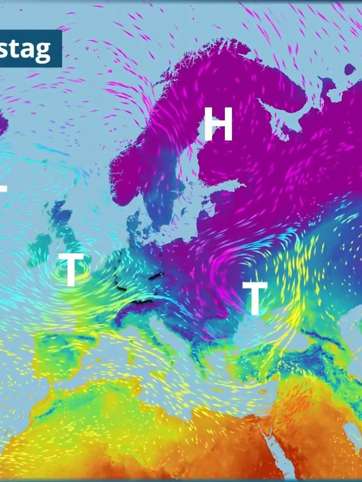 Bild zu: "Eisige Luft zum Wochenende - hinter Tief Elli wird es bitterkalt"