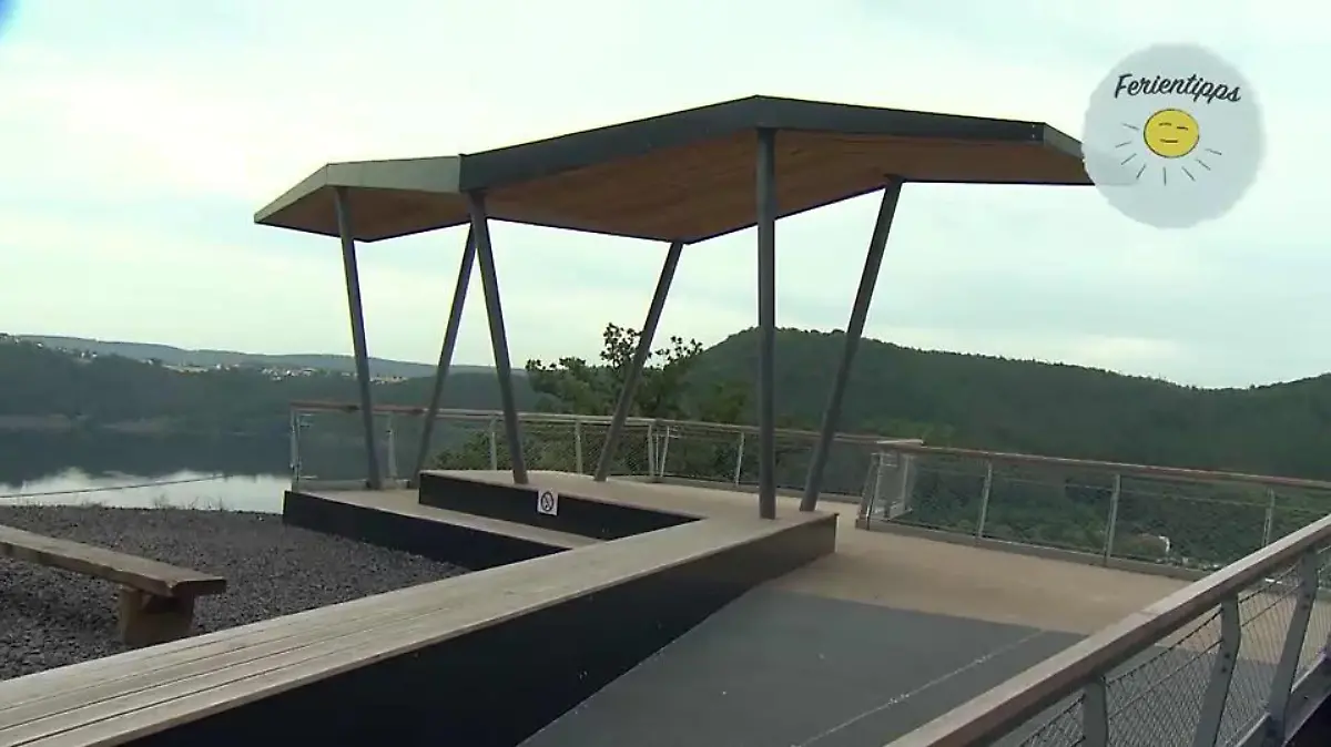 Die neue Aussichtsplattform im Wildtierpark Edersee