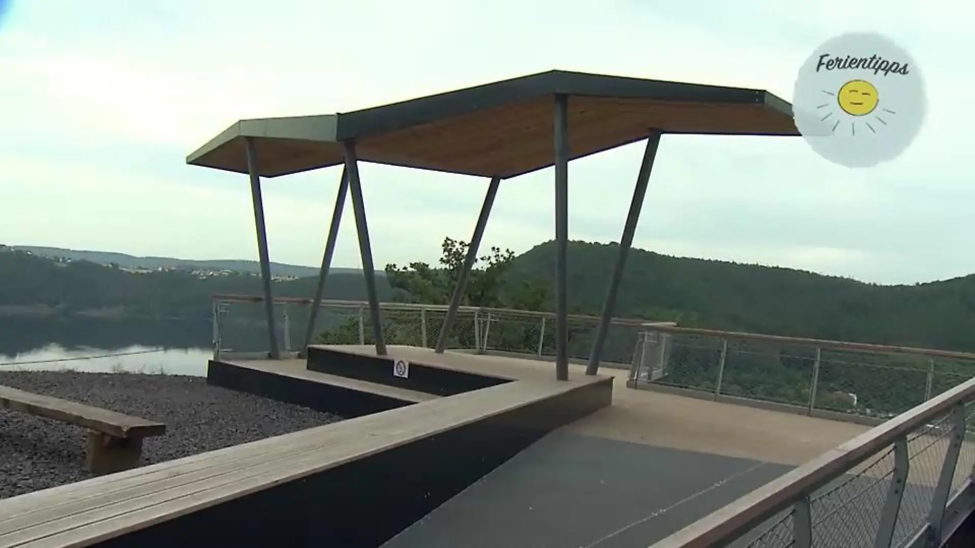 Die neue Aussichtsplattform im Wildtierpark Edersee