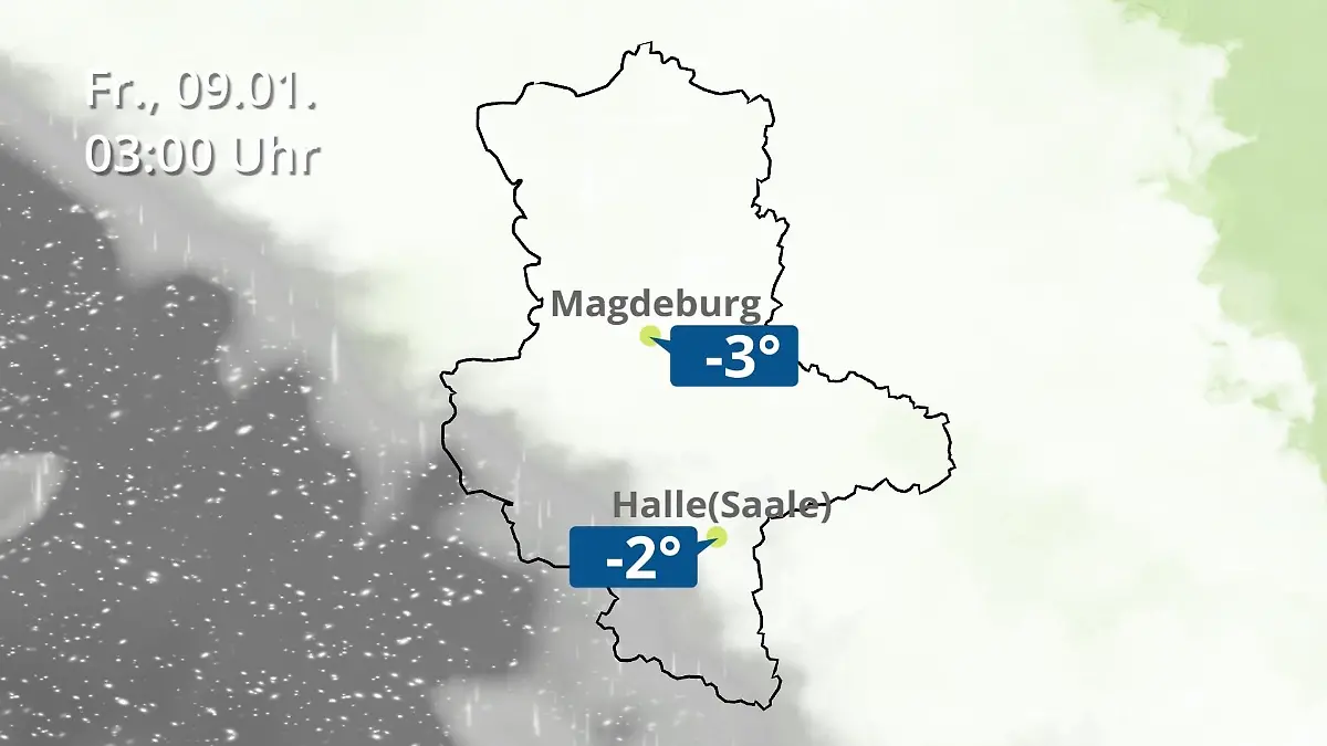 Sachsen-Anhalt: Wie wird das Wetter? Regen und Wolkenfilm für Halle und Magdeburg