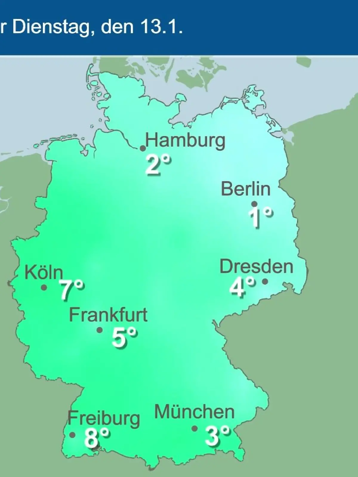 Bild zu: "Im Video: Temperatur-Vorhersage"