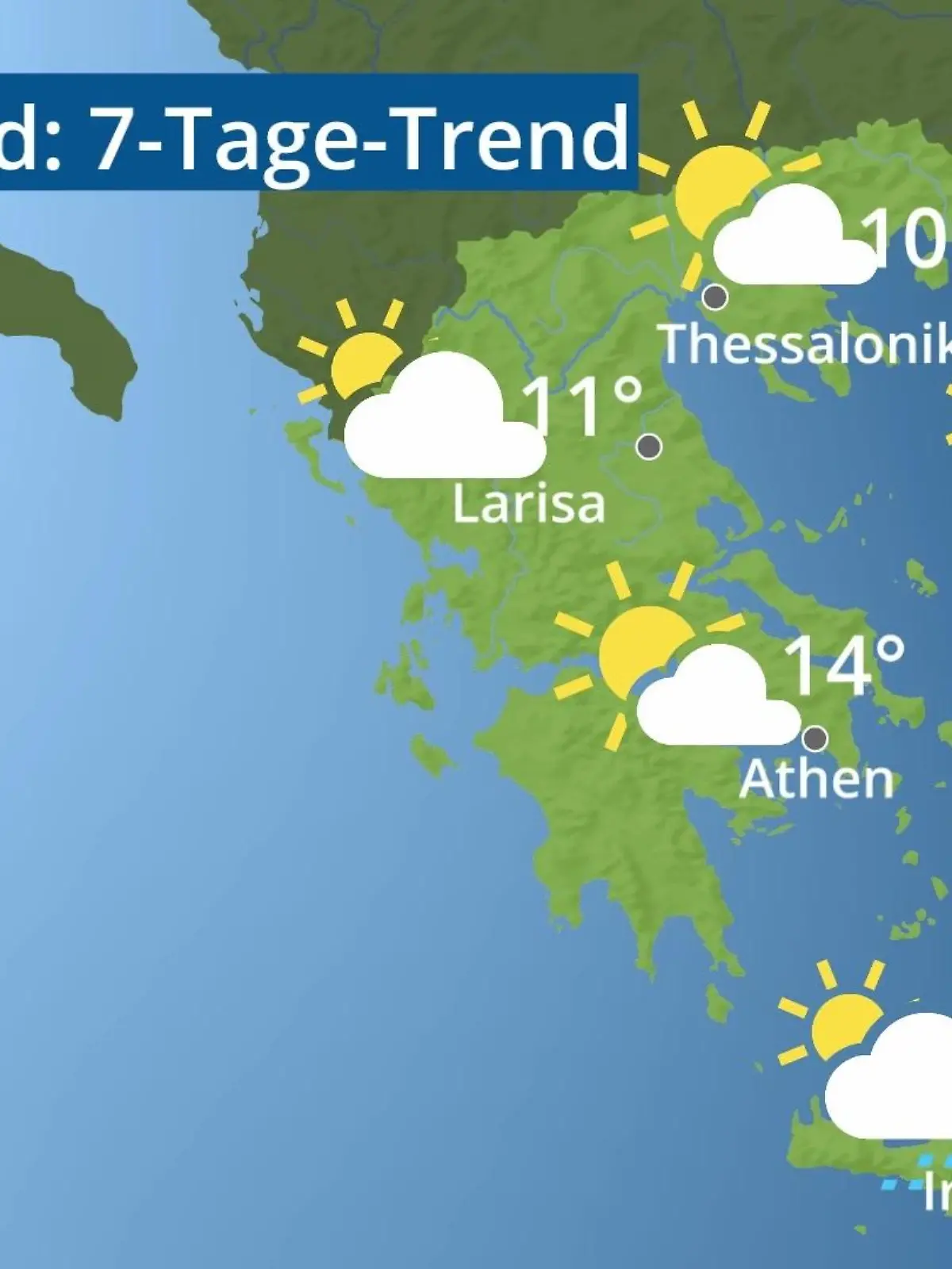 Bild zu: "Griechenland: Wie wird das Wetter?"