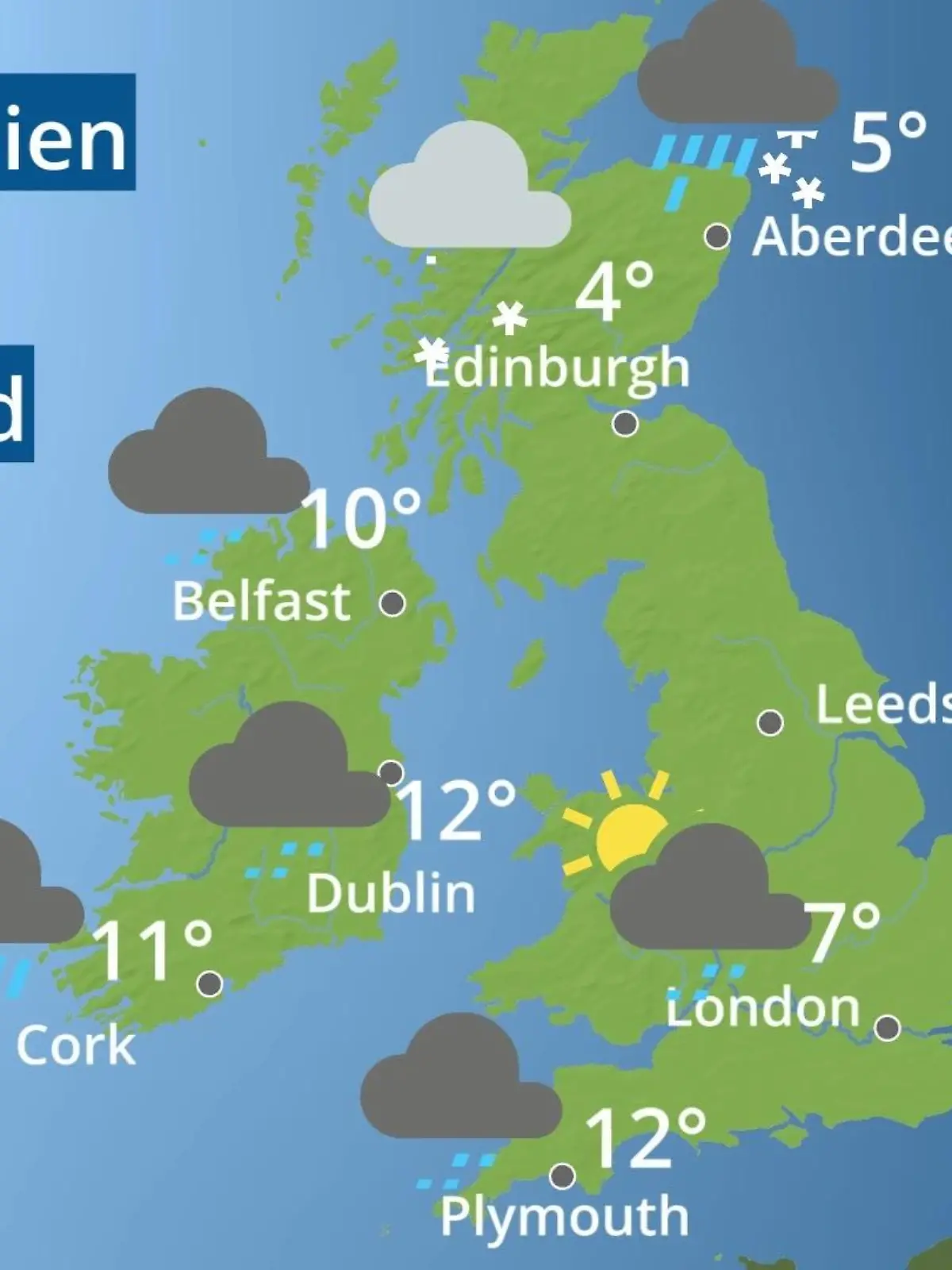 Bild zu: "England, Schottland, Wales: Wie wird das Wetter?"