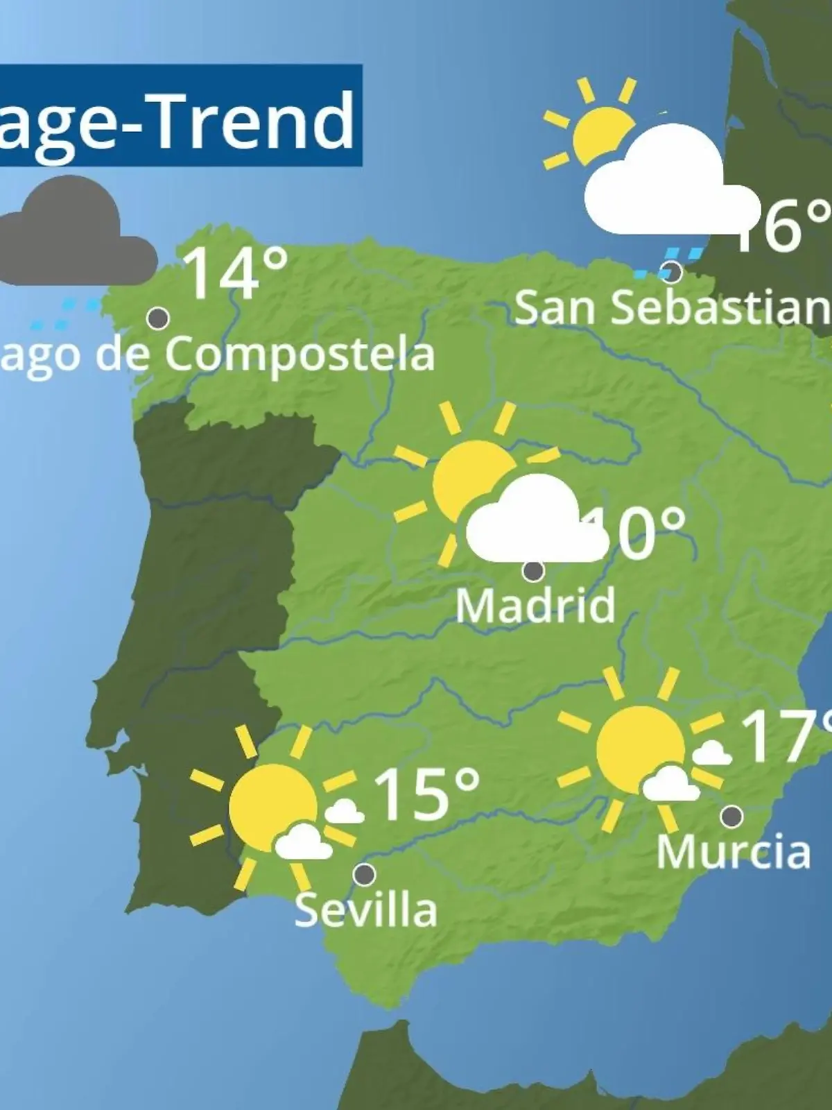 Bild zu: "Spanien: Wie wird das Wetter?"