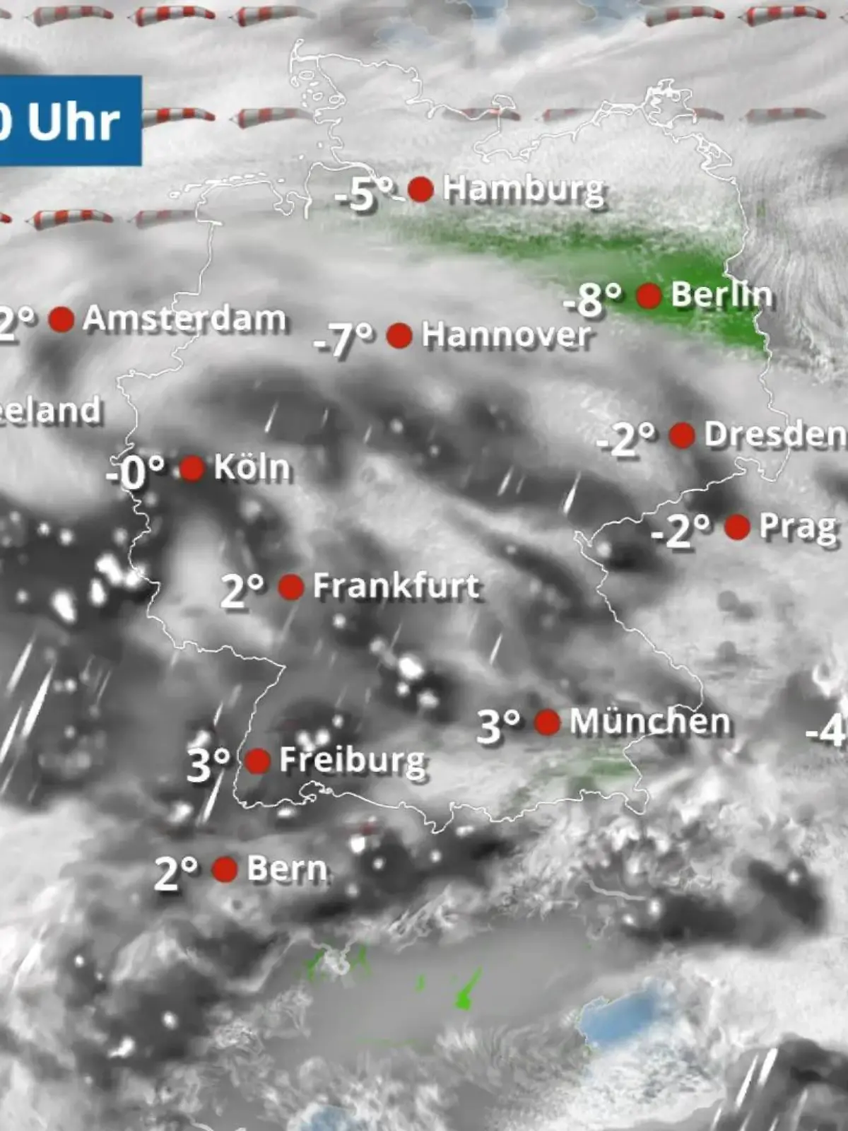 Bild zu: "Schnee, Regen, Sturm - so zieht Elli jetzt über Deutschland"