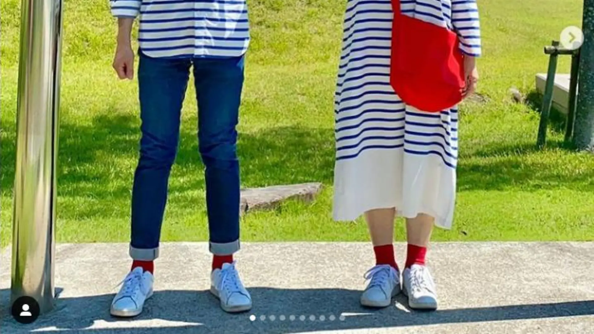 Paar im Marine look
