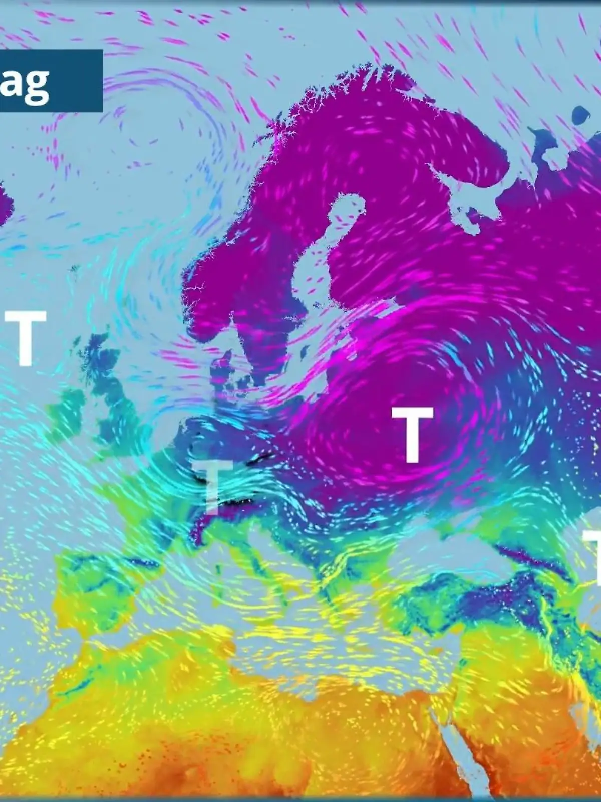 Bild zu: "Hinter Elli breitet sich die Kälte erneut aus"