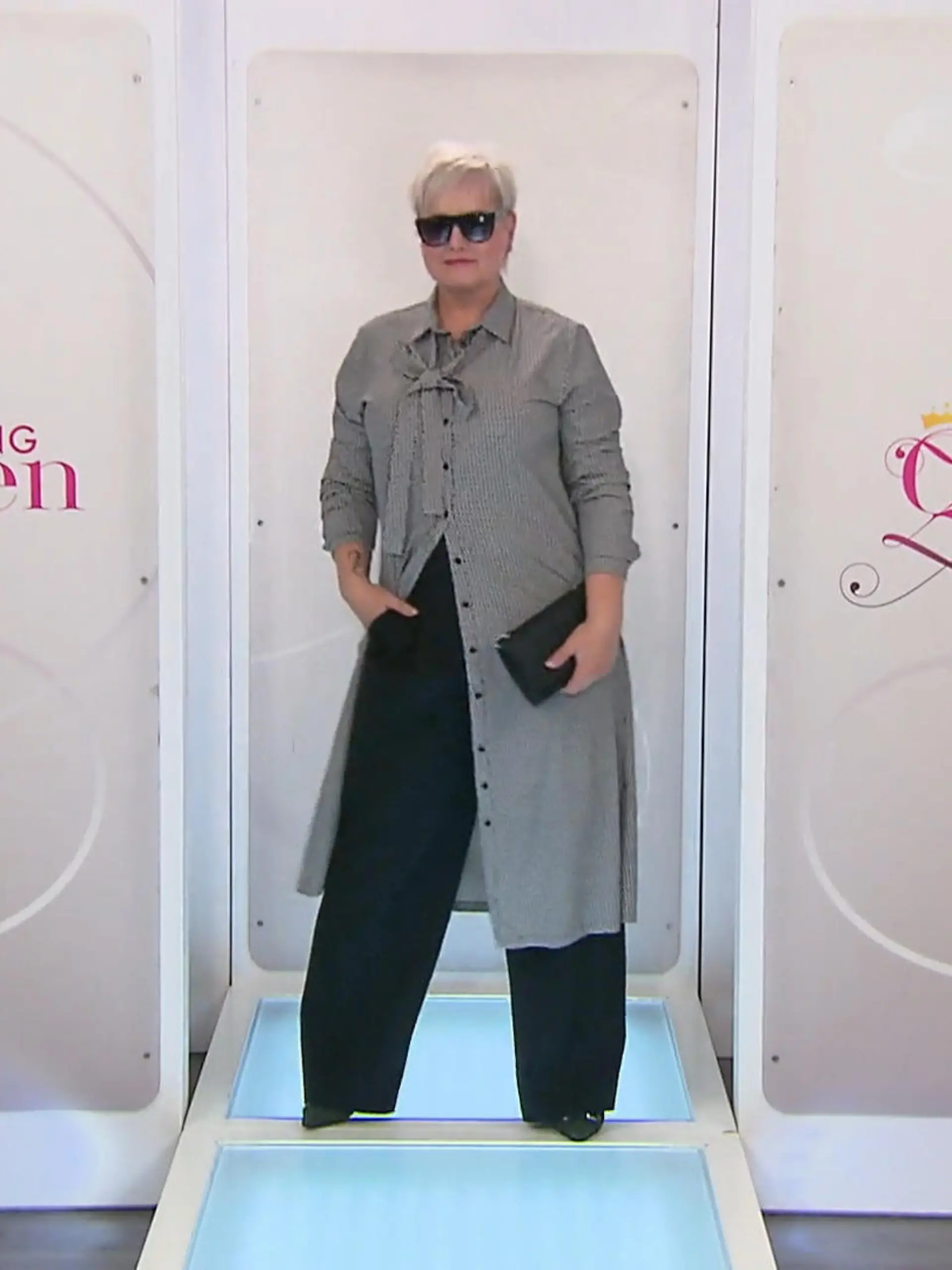 Bild zu: "Claudia auf dem Catwalk"